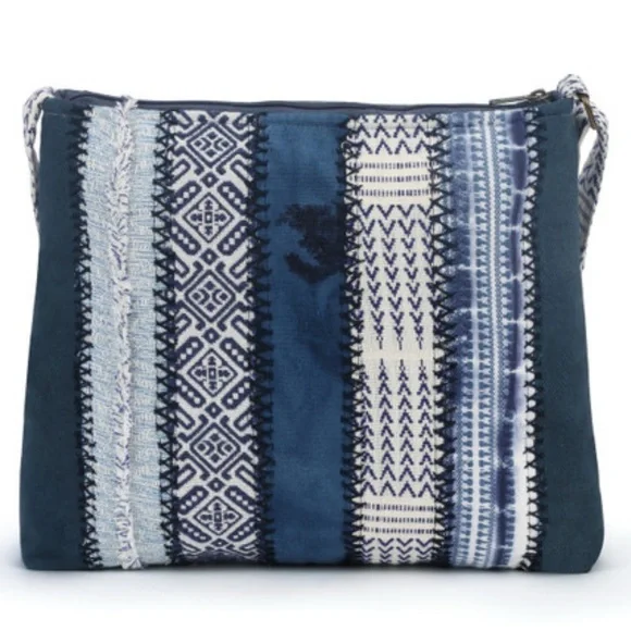 NWOT Demdaco Your Journey Indigo Crossbody Bag - Picture 3 of 12